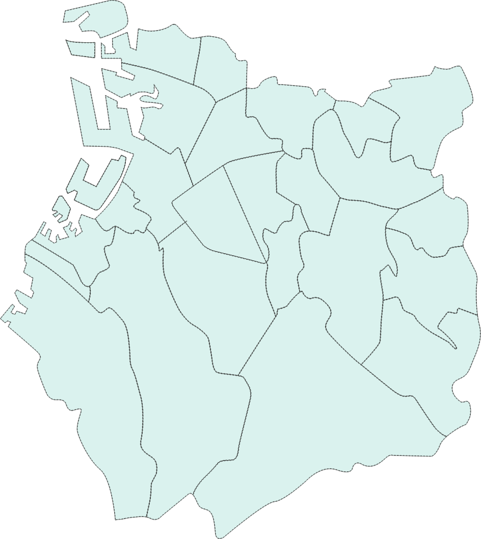 大阪南河内郡のマップ